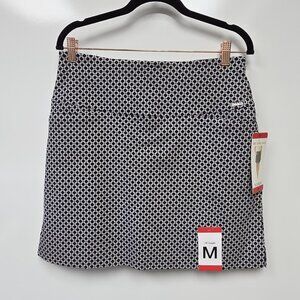 S.C. & CO. Skort Womens M Black White Geometric 360 Tummy Control Pockets